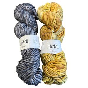 Lolodidit Lo Biggity Hand-Dyed Yarn - Coal Miners Daughter &amp; Mustards Last S